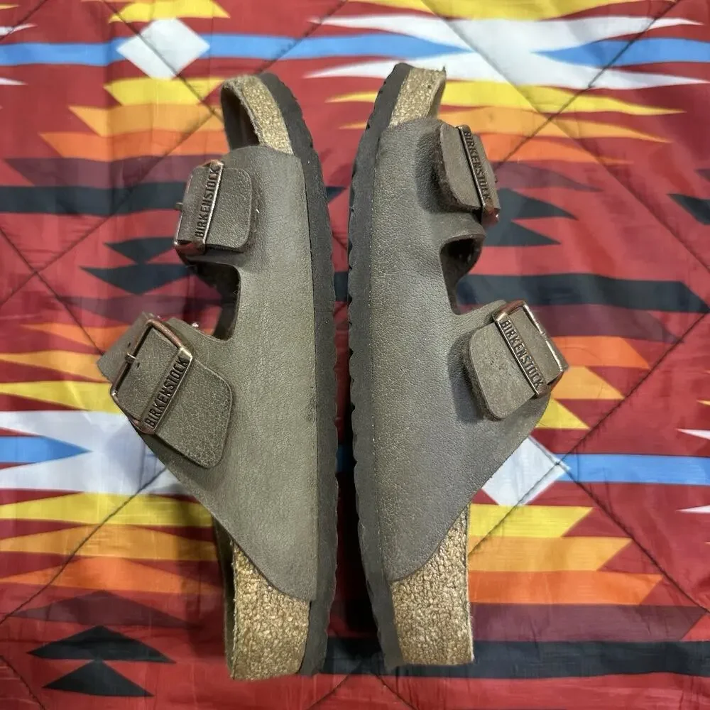 Birkenstock Brown Leather Sandals Kids Size 2 33 210 Made In Germany Adjustable
